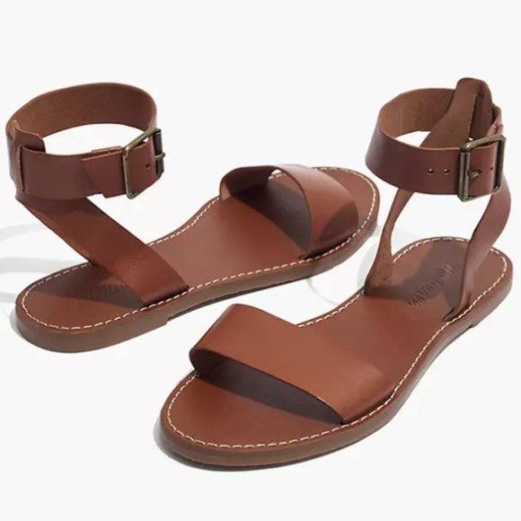 Madewell Shoes - MADEWELL The Boardwalk Ankle-Strap Sandal Brown